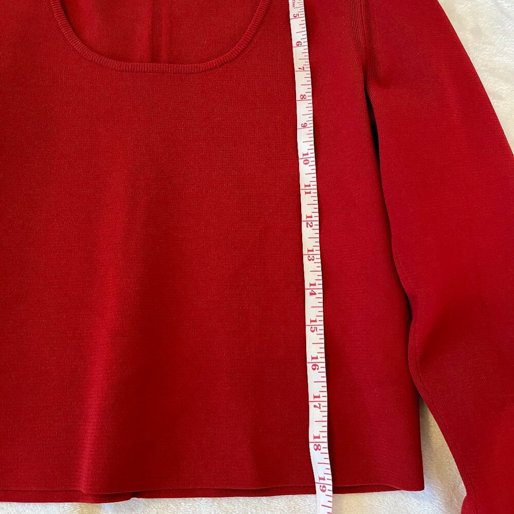 Proenza Schouler White Label Scoop Neck Top in red size M - Picture 7 of 7